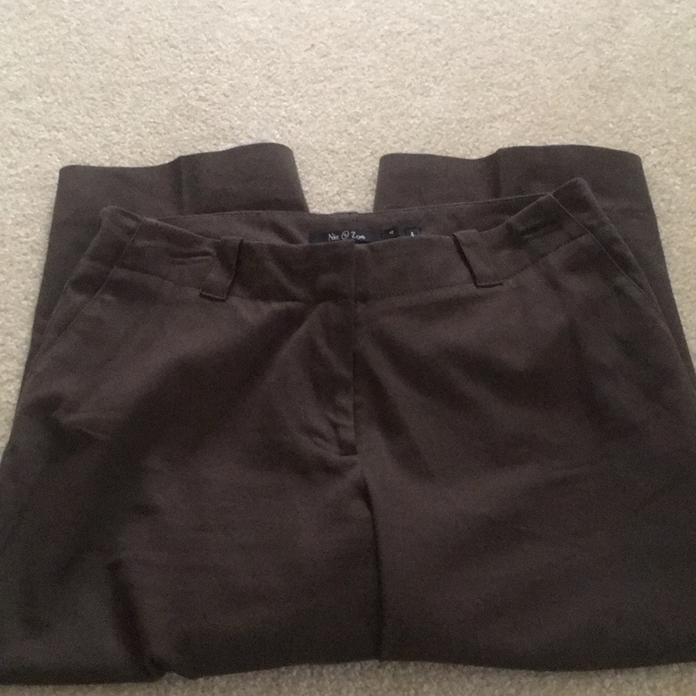 Nie+Zoe crop pant in chocolate